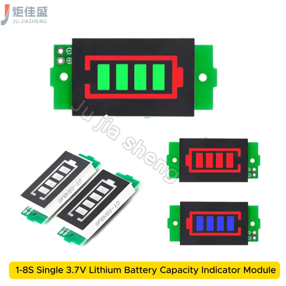 3/5PCS 1-8 strings single 3.7V lithium battery capacity indicator module 4.2V display electric vehicle battery capacity tester