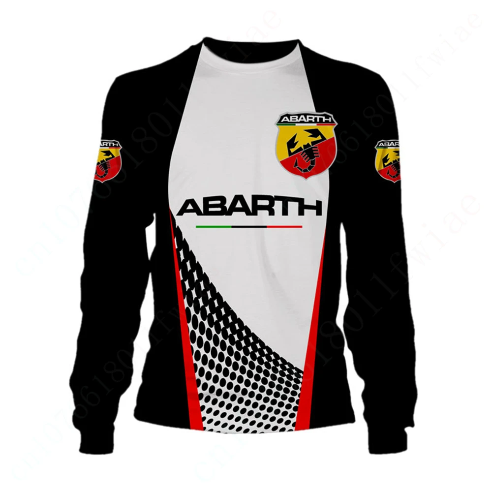 Abarth T-Shirt Voor Mannen Vrouwen Casual Sneldrogende Ronde Lange Mouw Unisex Kleding Anime T-Shirts Top Harajuku Sweatshirt