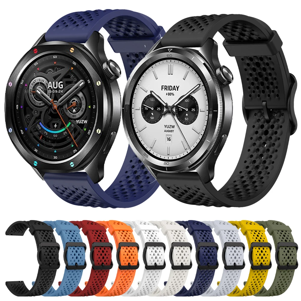 Watch Band For Xiaomi Watch 2 Pro/S4 Sport/S3/S2 46/S1 Active/Color 2 Silicone Strap 22mm For Redmi Watch 5 Lite/Active Bracelet