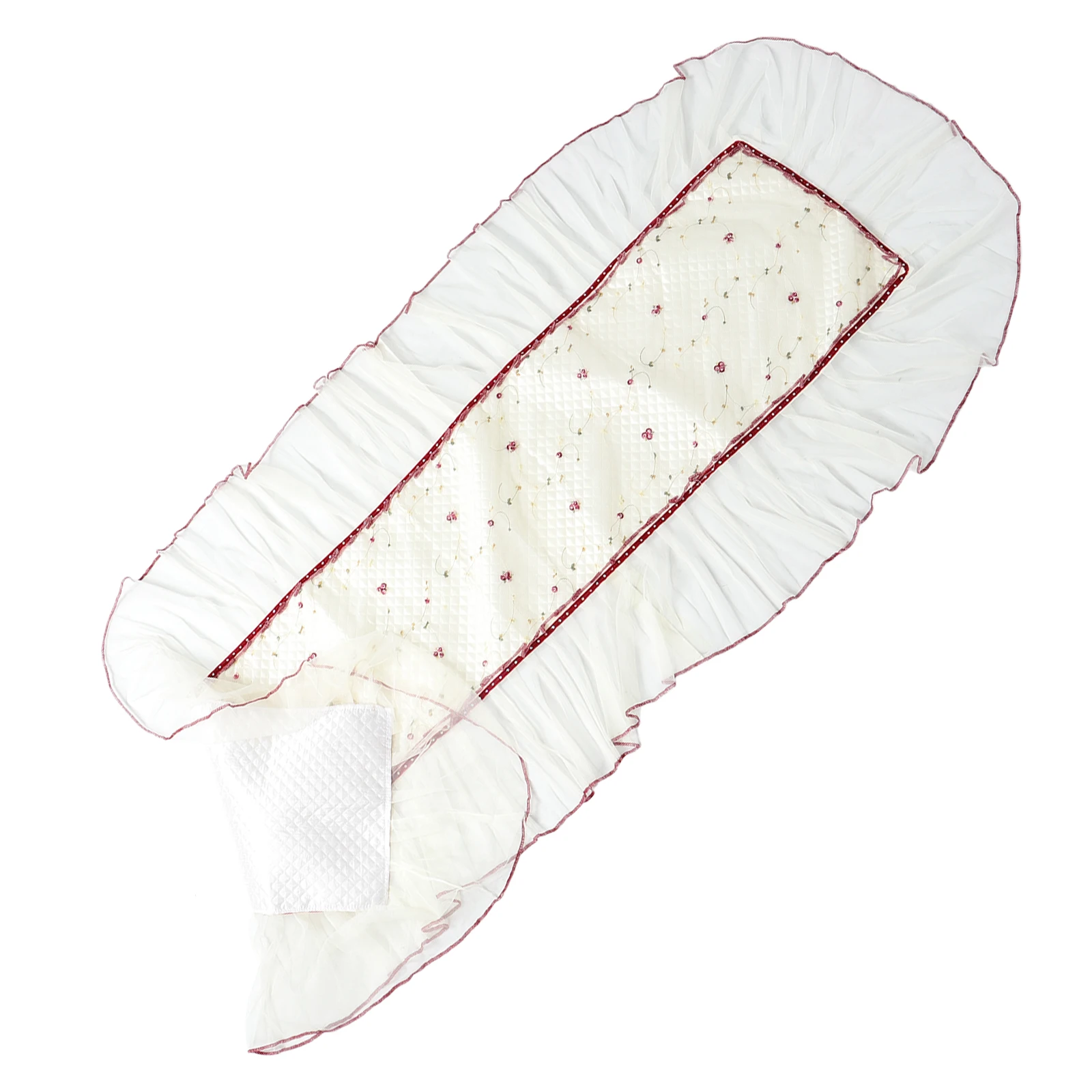 

1pcs Guzheng Cover Lace Cotton Protector Reusable Durable Foldable Universal Instrument Cover for Home Music Traditional Design