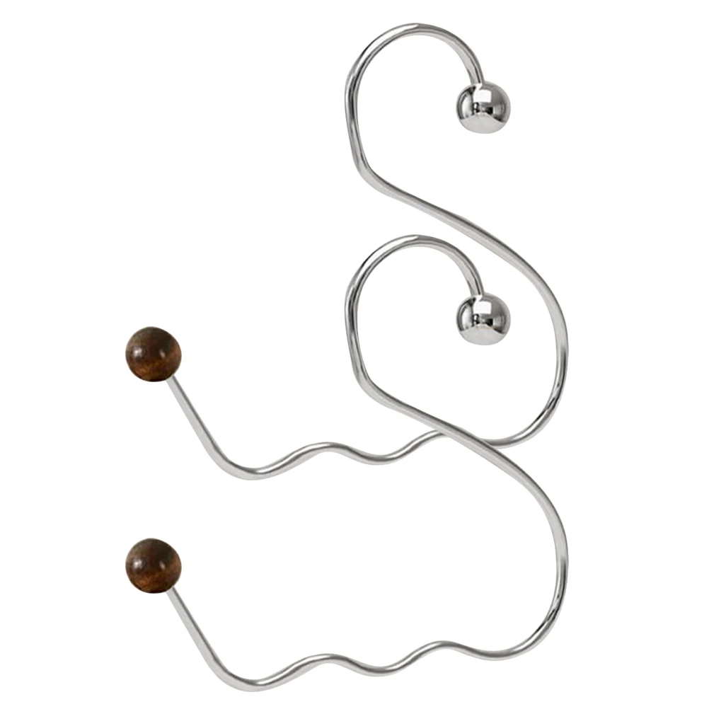 

2 Pcs Hat Rack Coat Hook Storage Handbag Organizer Belt for Men Stainless Steel