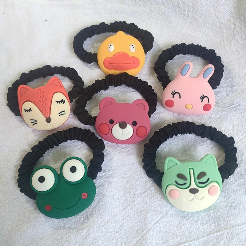 New Women Cute Cartoon Animal Elastic Hair Bands Hair Accessories for Girls Rubber Band Headwear Kids Headband Ornaments Gift