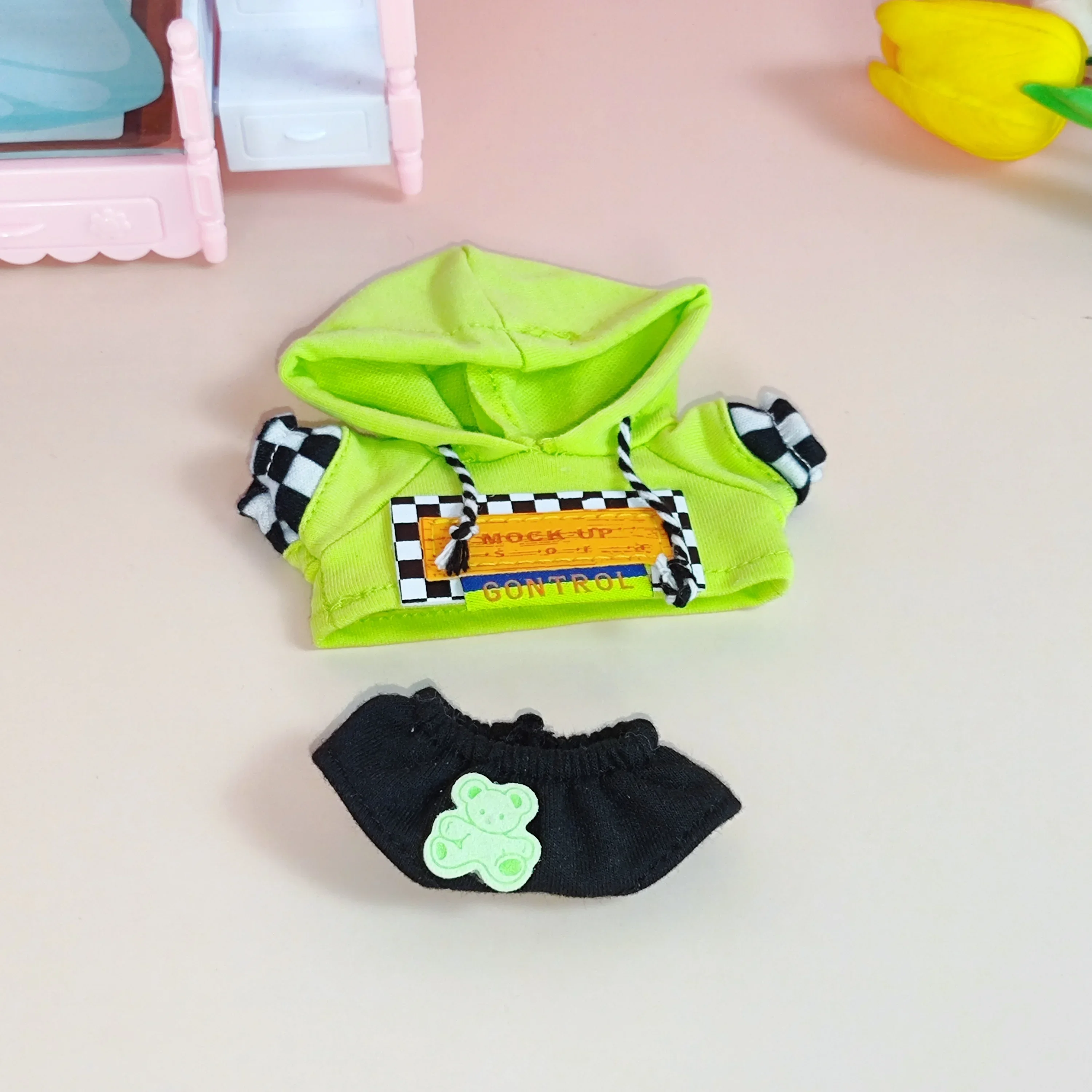 ملابس لسترات لابوبو ذات القلنسوة الملونة وإكسسوارات الدمى واللباس والزينة الجميلة