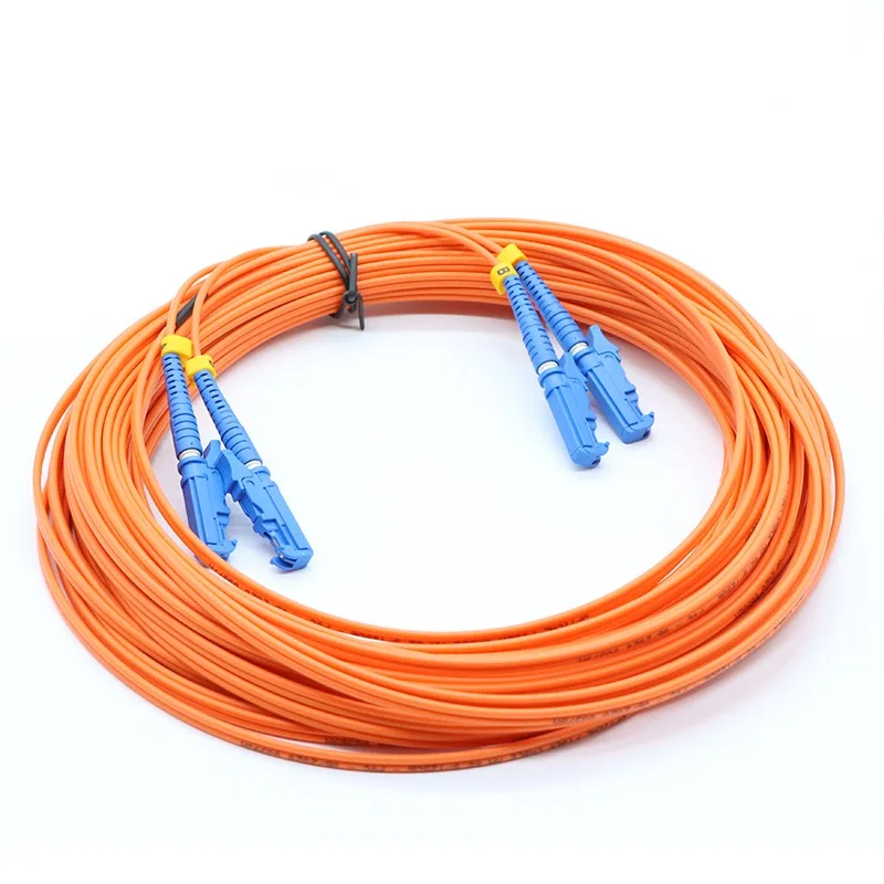 fiber patchcord OM2 E2000 1M-100M duplex LC FC ST APC MM 5m 10m 3m 7m 20m 30m 40m 50m 100m fiber optic jumper DX E2000 Multimode