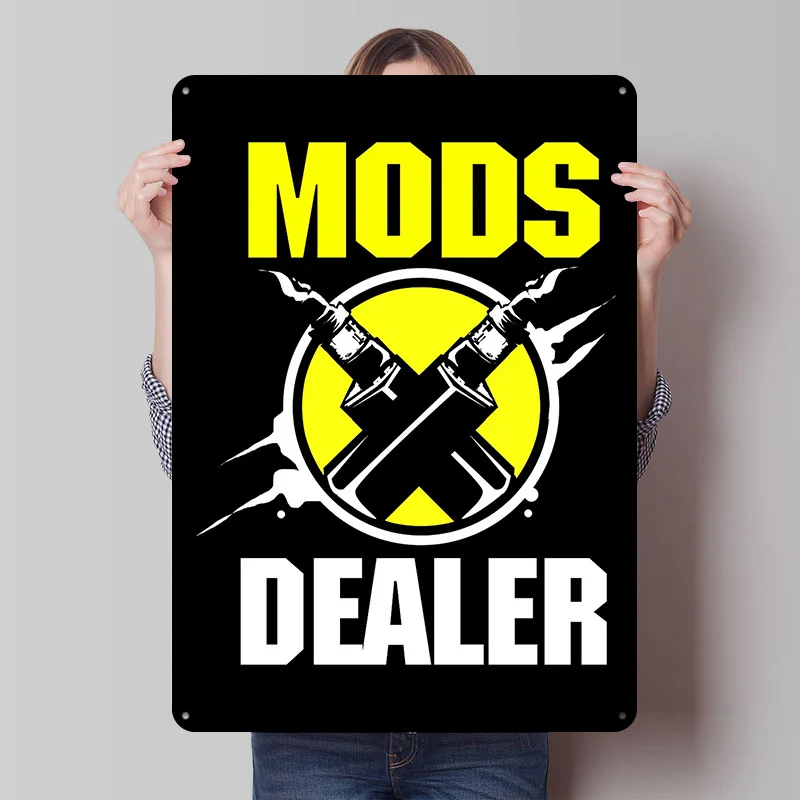 Vapers Vape Mod Vape Store carteles de hojalata arte de pared personalizable carteles de Metal Retro Vintage para decoración de la habitación del hogar y la Oficina acogedora