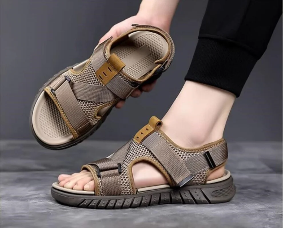 

Сандалии, мягкая удобная нескользящая мужская обувь, пляжные сандалии высокого качества, мужские сандалии-гладиаторы, летняя повседневная обувь на плоской подошве