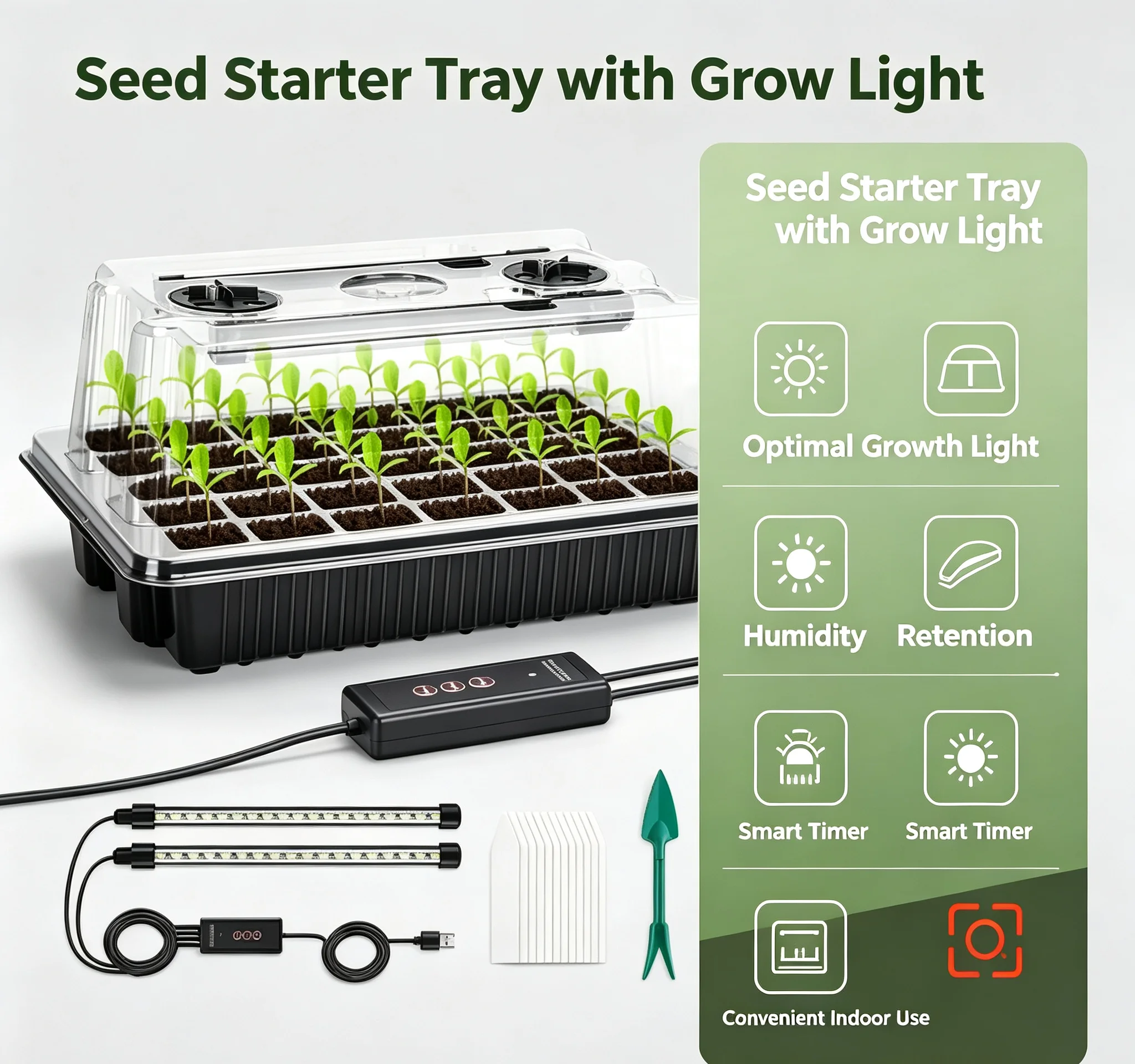 HTMCK 1 Set, Bandejas de Germi - Smart Garden Domes reseña y precio