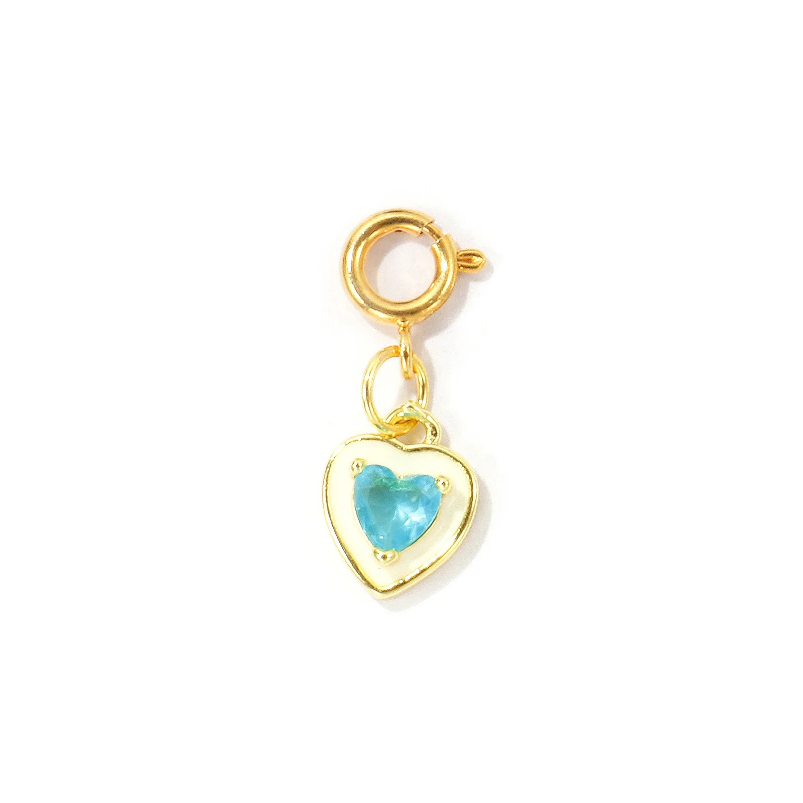 1 Stück Messing-Herz-Fisch-Kreuz-Anhänger, 18K vergoldet, mit Federringverschluss für Bikini-Dekoration, DIY-Sommer-Strand-Schmuckherstellung – Detail 9