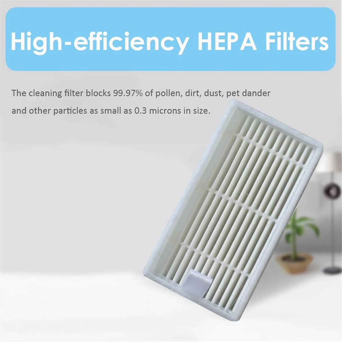 قطع غيار لمكنسة كهربائية روبوت ، فرشاة جانبية قابلة للغسل ، فلتر Hepa ، قماش ممسحة ، VCR04W ، ملحقات