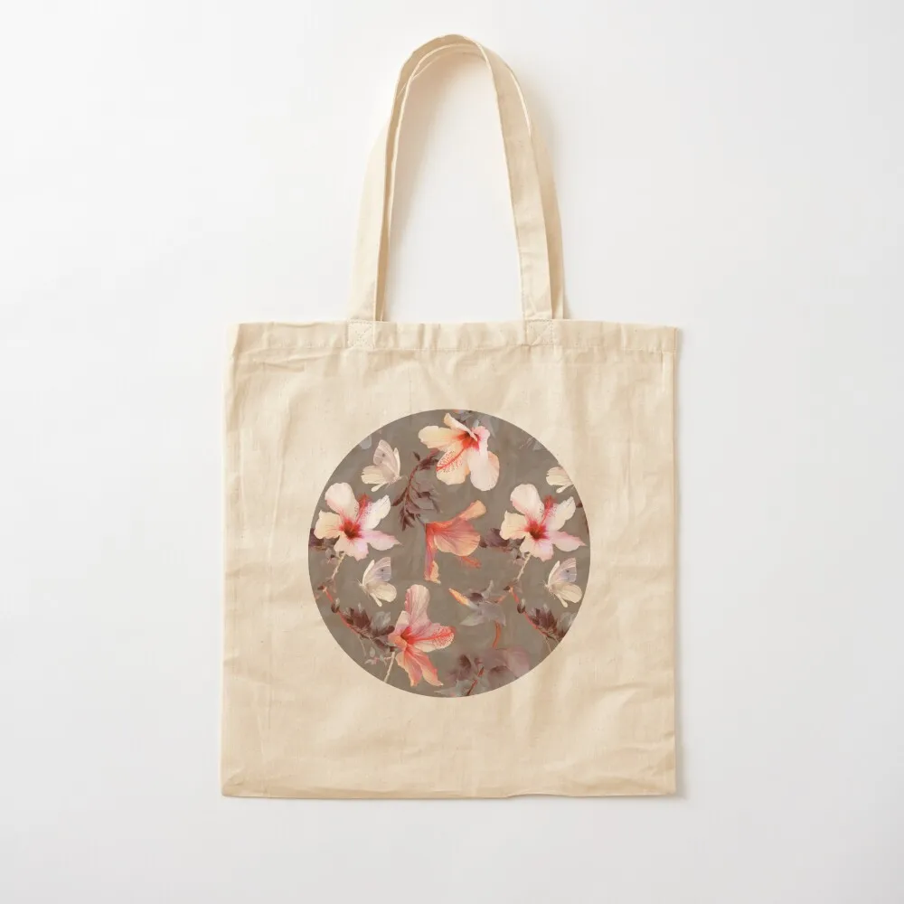 

Coral Hibiscus Tote Bag Women's shopping bag tote bag canvas Women's shopper