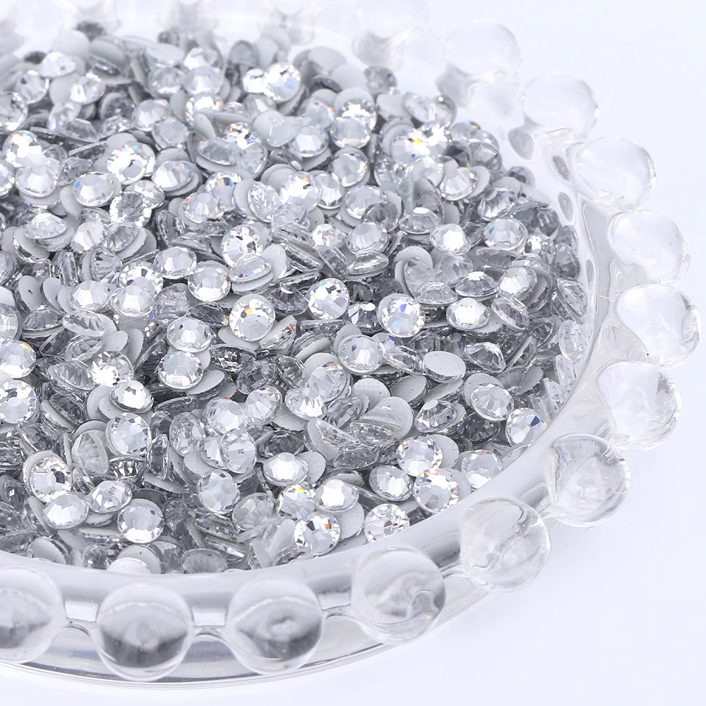 SS6-SS30 Colorful Clear AB Glass Hotfix Rhinestone High Quality Glitter Crystal Strass For Clothes Crafts DIY Decoration Diamond