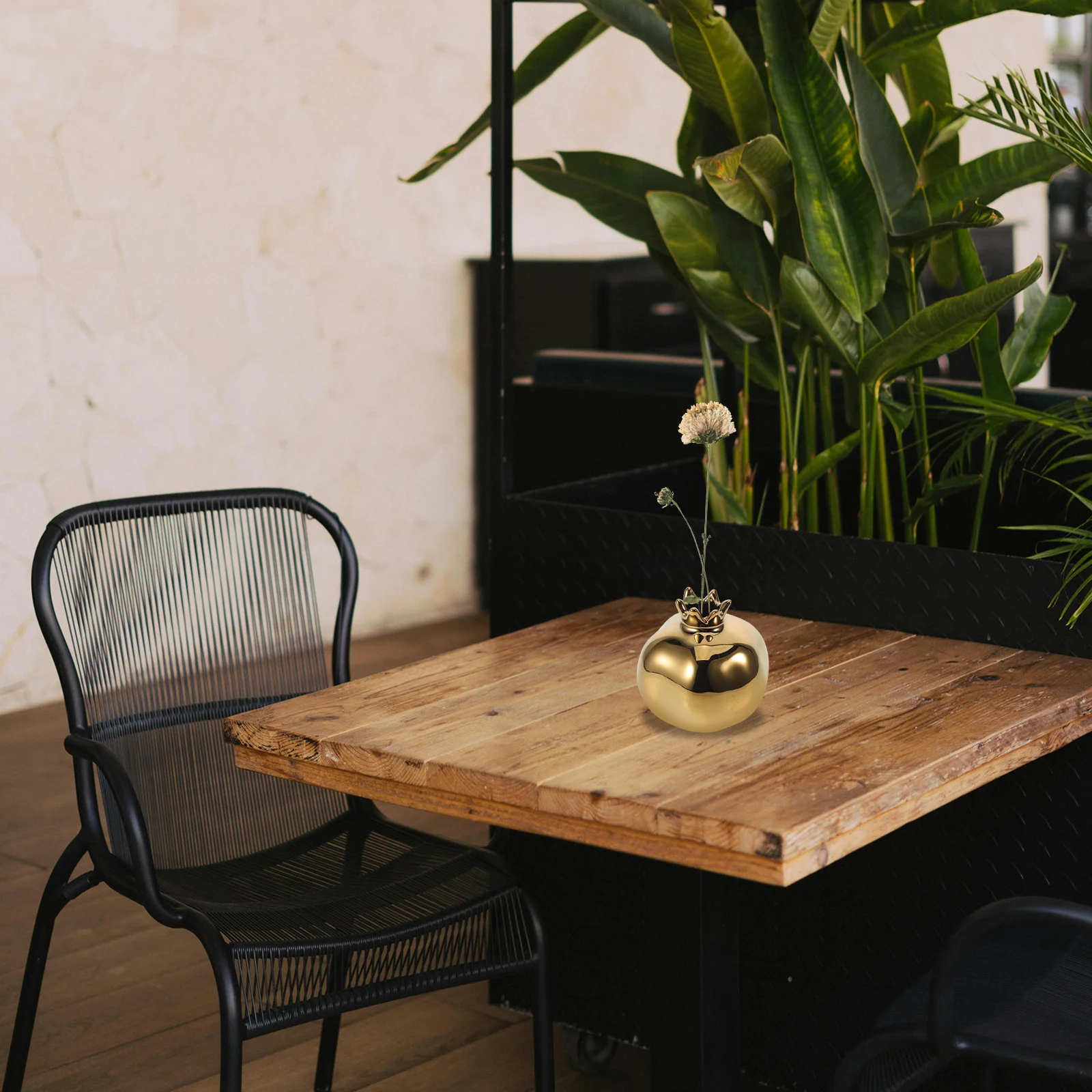 

Floral Arrangement Vase Pomegranate Shaped Ceramic Container for Hydroponics Dried Flowers Home Office Table Decor Sophisticated