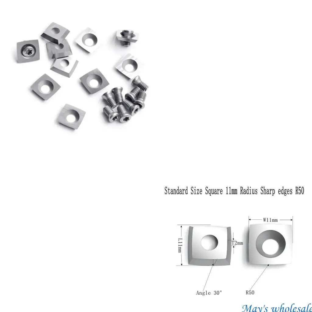 

1 коробка, 11 мм, квадратные твердосплавные стальные режущие вставки, ножи для режущих работ, инструменты 448A