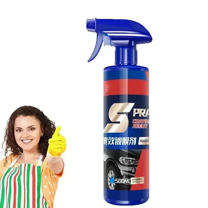 500ml 3 In 1 Car Paint Repair Ceramic Coating Spray Quick Nano-coating Spray Wax Automotive Hydrophobic Polish Paint Cleaner