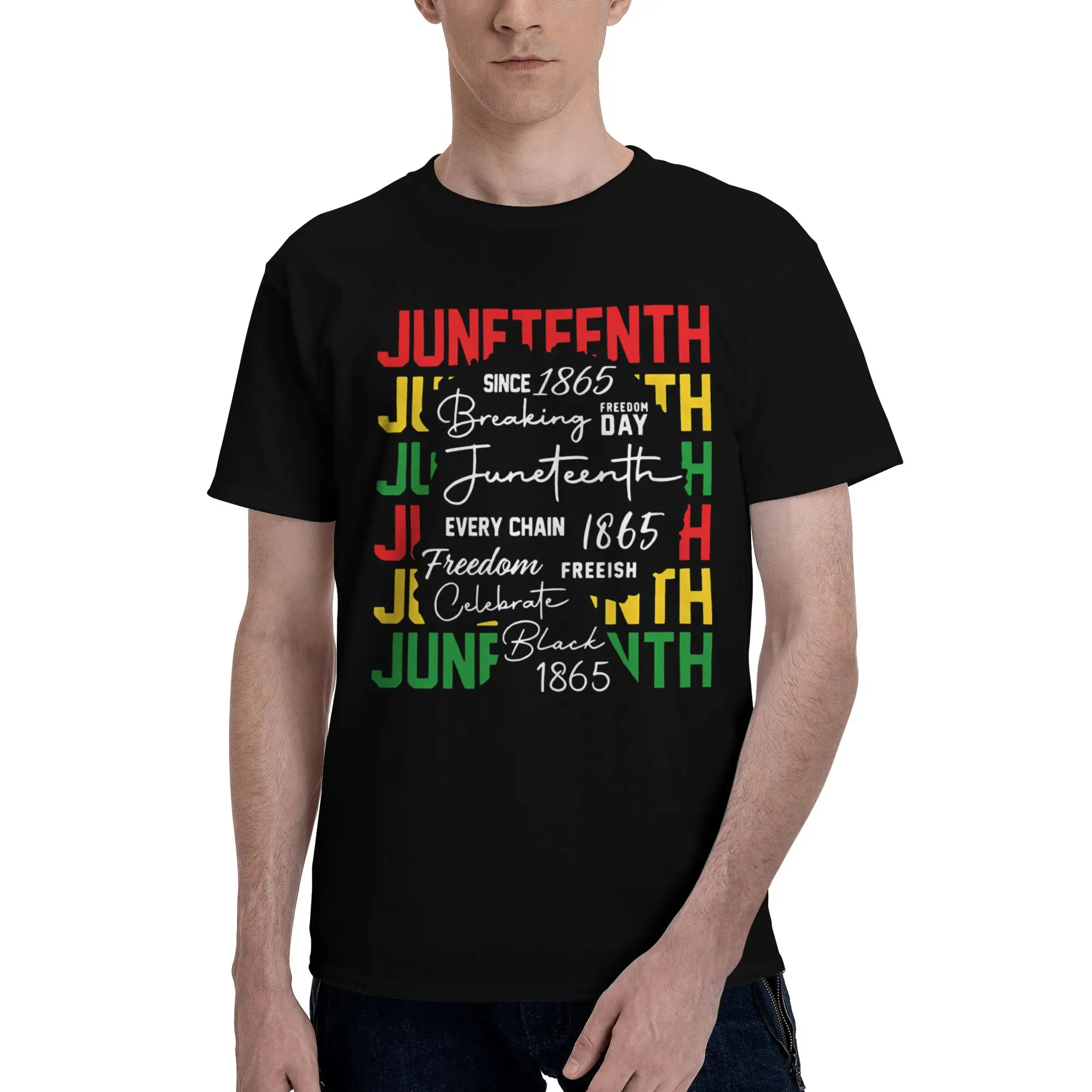 Juneteenth 1865 Rooted In Freedom Apparel Men Women T Shirts 100% Cotton Tee Graphic Printing  T-shirt Clothes