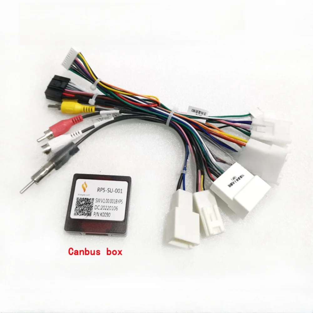 Canbus Box RP5-SU-001 For Subaru Legacy Outback Forester XV Crosstrek Harman Kardon Android 16 Pin Car Wiring Harness Adapter