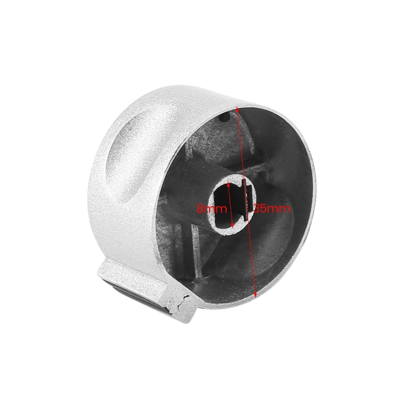 【Must-Haves】6 ชิ้นลูกบิดเตาเปลี่ยน 8 มม.D เพลาควบคุมสวิทช์ลูกบิดสําหรับหม้อหุงข้าวเตาอบแก๊ส Hob สวิทช์อะแดปเตอร์