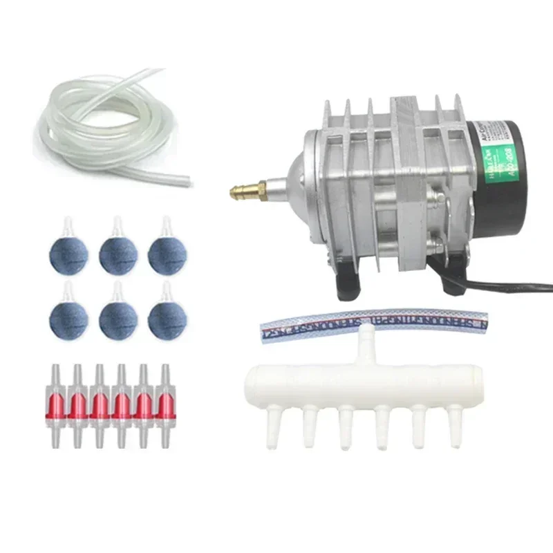 Hailea 220v sprężarka powietrza do akcesoriów akwariowych 70L/MIN pompa elektromagnetyczna akcesoria do akwarium Aerator do akwarium Pet — zdjęcie 2