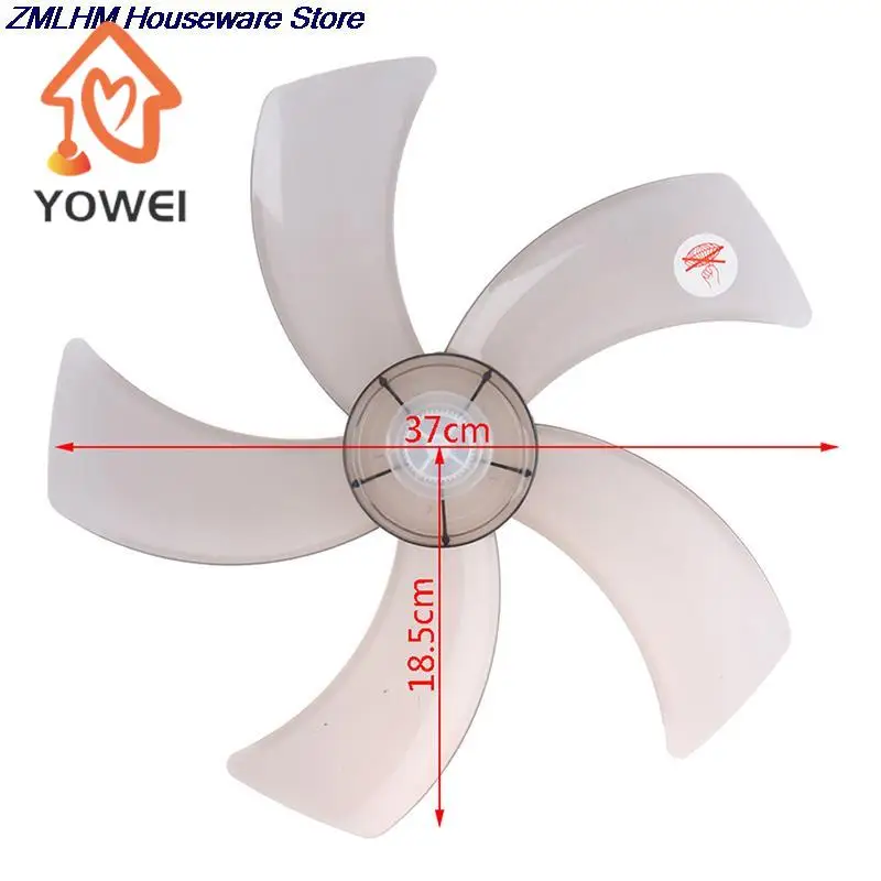 Hot sale 1PC 16 Inch Household Plastic Fan Blade Five Leaves With Nut Cover For Pedestal Fan