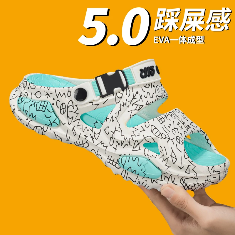

Fashion New Thick Sole Cloud Cushion Slippers, Lightweight Soft Non Slip Casual Slides Perfect for Home Seaside Daily Footwear