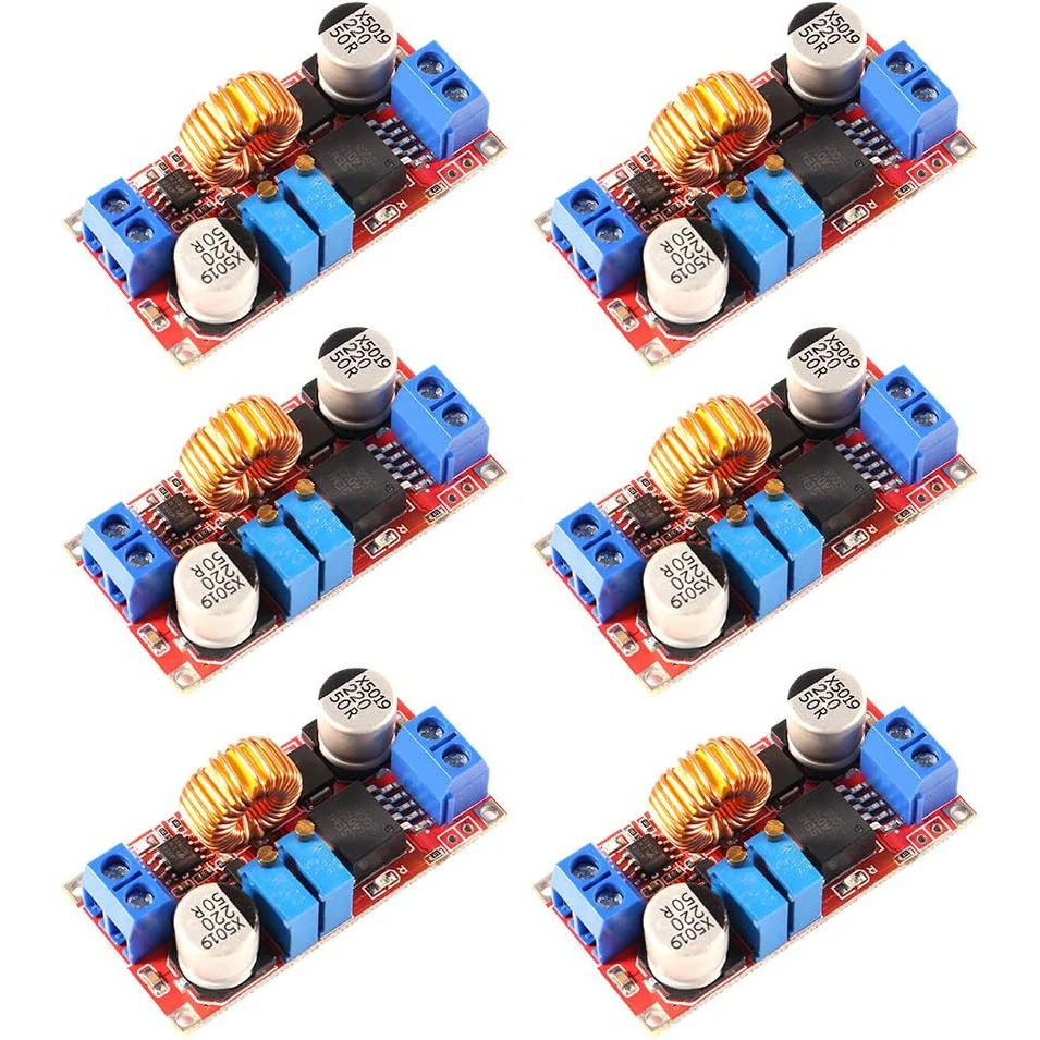 2PCS XL4015 5A DC-DC Converter 4-38V to 1.25-36V Adjustable Step-Down Module with Heat Sink Step-Down Module XL4015 4~38v 96%