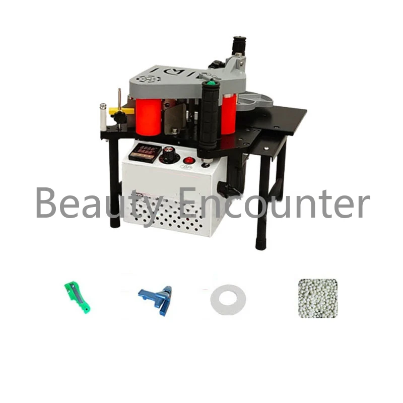 Small Manual Edge Banding Machine Double Side Gluing Portable Edge Bander Woodworking Equipment 220V/110V