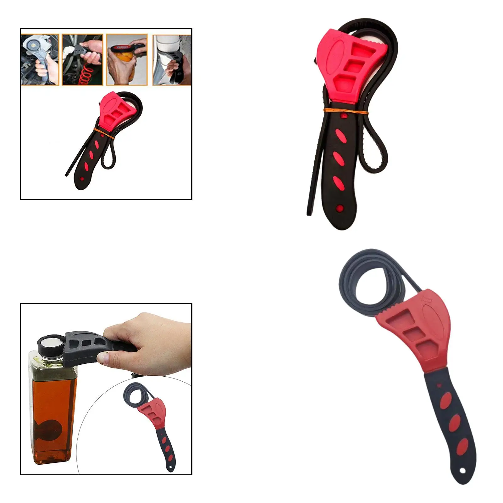 

Rubber pipe wrench, adjustable, multifunctional, universal, flexible, jar