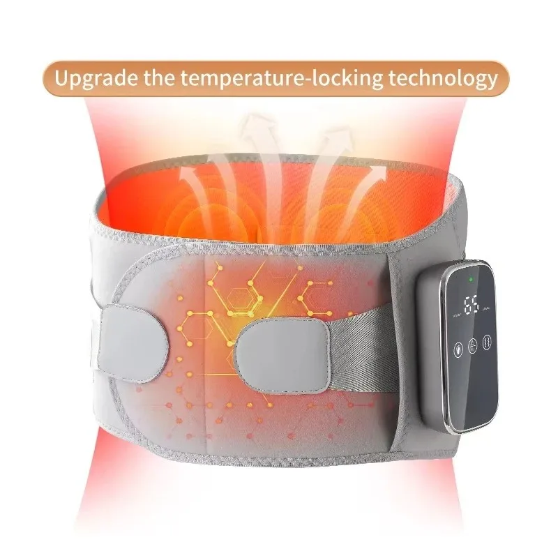 Air Compressed Waist Massager with Vibration and Heating 4 Modes and 5 Intensive Heating Massage Tape