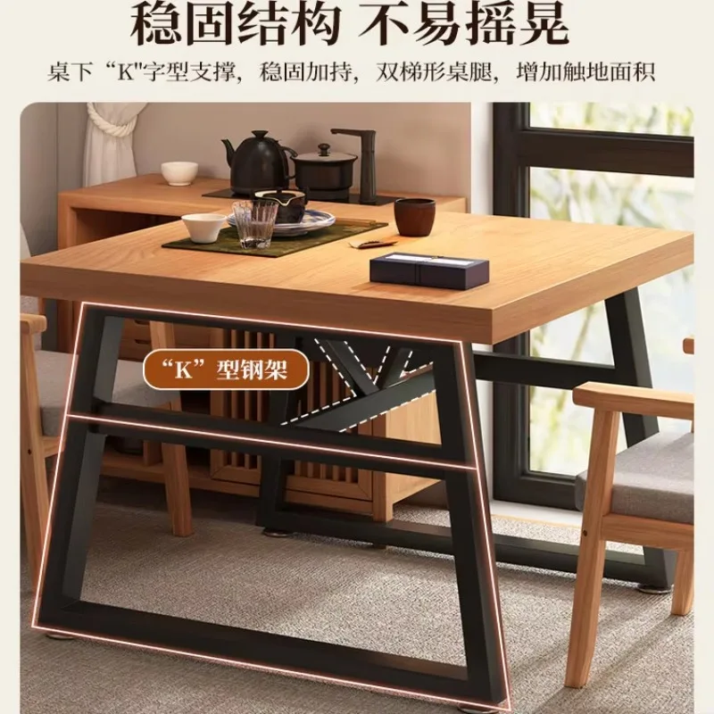 DSA balcony  household small tea table square table new Chinese coffee table small apartment exquisite small