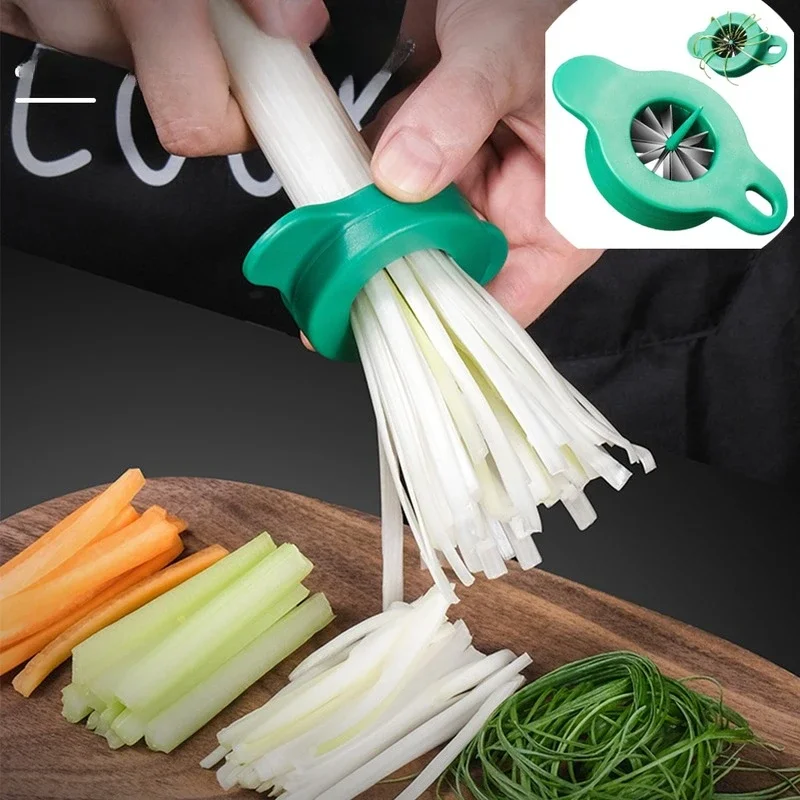 Green Onion Easy Slicer Shredder Plum Blossom Cut Green Onion Wire Drawing Superfine Vegetable Shredder Kitchen Accessories