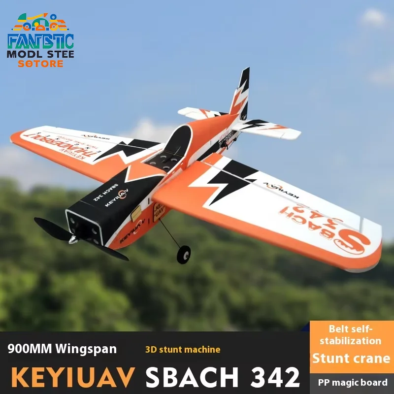 Keyiuav Sbach 342 Pp Material Magic Board Like 3d Special Effects Fixed Wing Machine With Self Stabilization And Drop Resistance