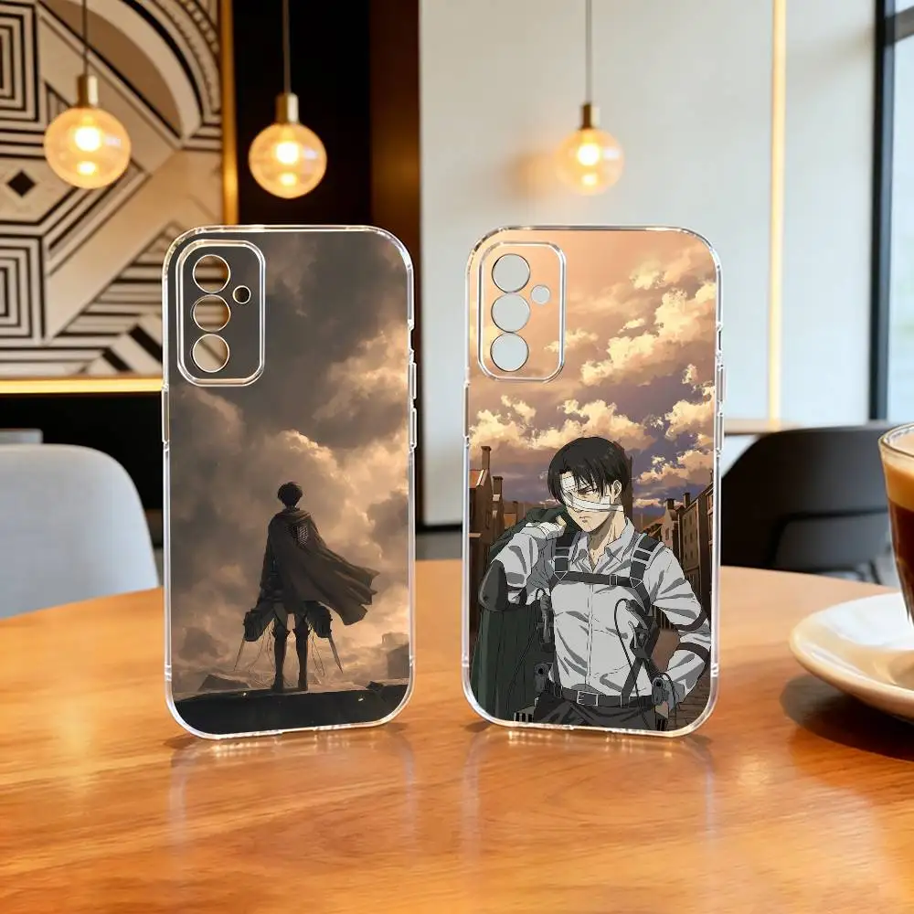 A-Attack on Titan L-Levi A-Ackerman  Phone Case Transparent Silicone Soft For SamsungA10,12,20,21S,30,31,40,50,51,52,70,71