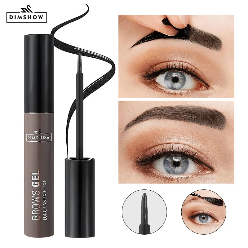 Three-Color Peel-Off Eyebrow Dye Gel, Long-Lasting, Waterproof, Sweat-Proof, Natural Color, Not Easy to Smudge, Gentle and Easy to Apply, Lazy-Friendly Styling Eyebrow Dye Makeup Gel