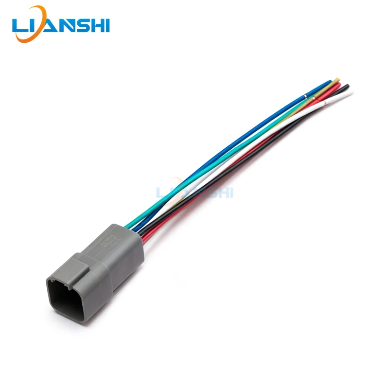 6Pin DT06-6S DT04-6P DT Sealed Connector Kit w/Terminals For Car LED Light Bar Truck Off-Road Work Fog HD Harness Kit Set
