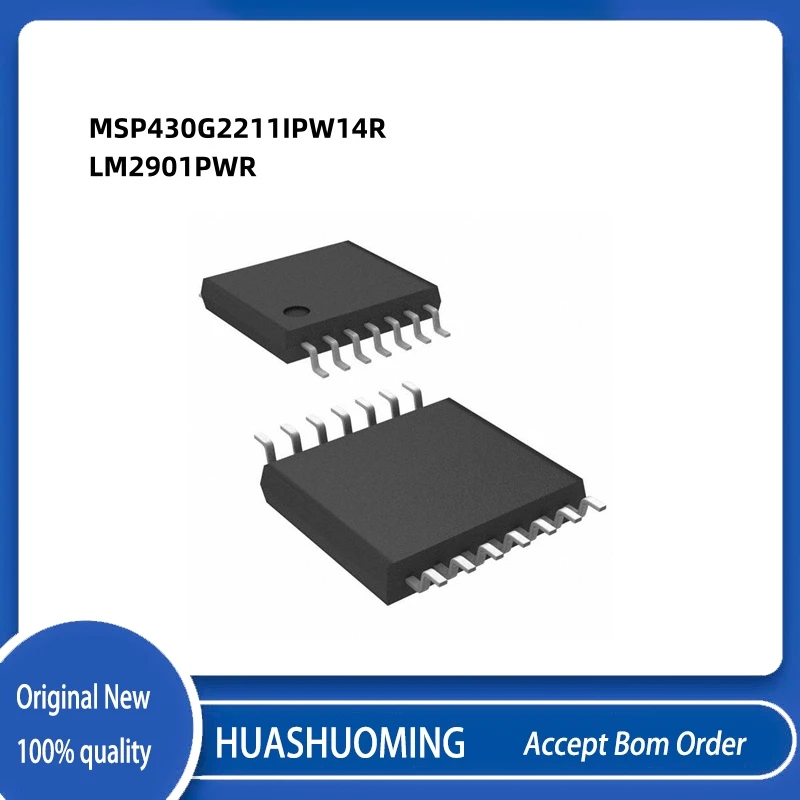 20pcs/lot MSP430G2211IPW14R MSP430G2211IPW14 IC   G2211  LM2901PWR   LM2901    TSSOP-14