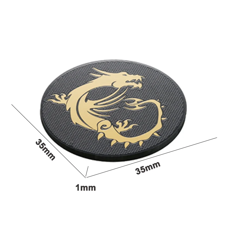 12CM PC Case Fan Stickers For AORUS/ROG/MSI Gold-plated Gamers Cabinet Decorative Stickers PC Accessories DIY