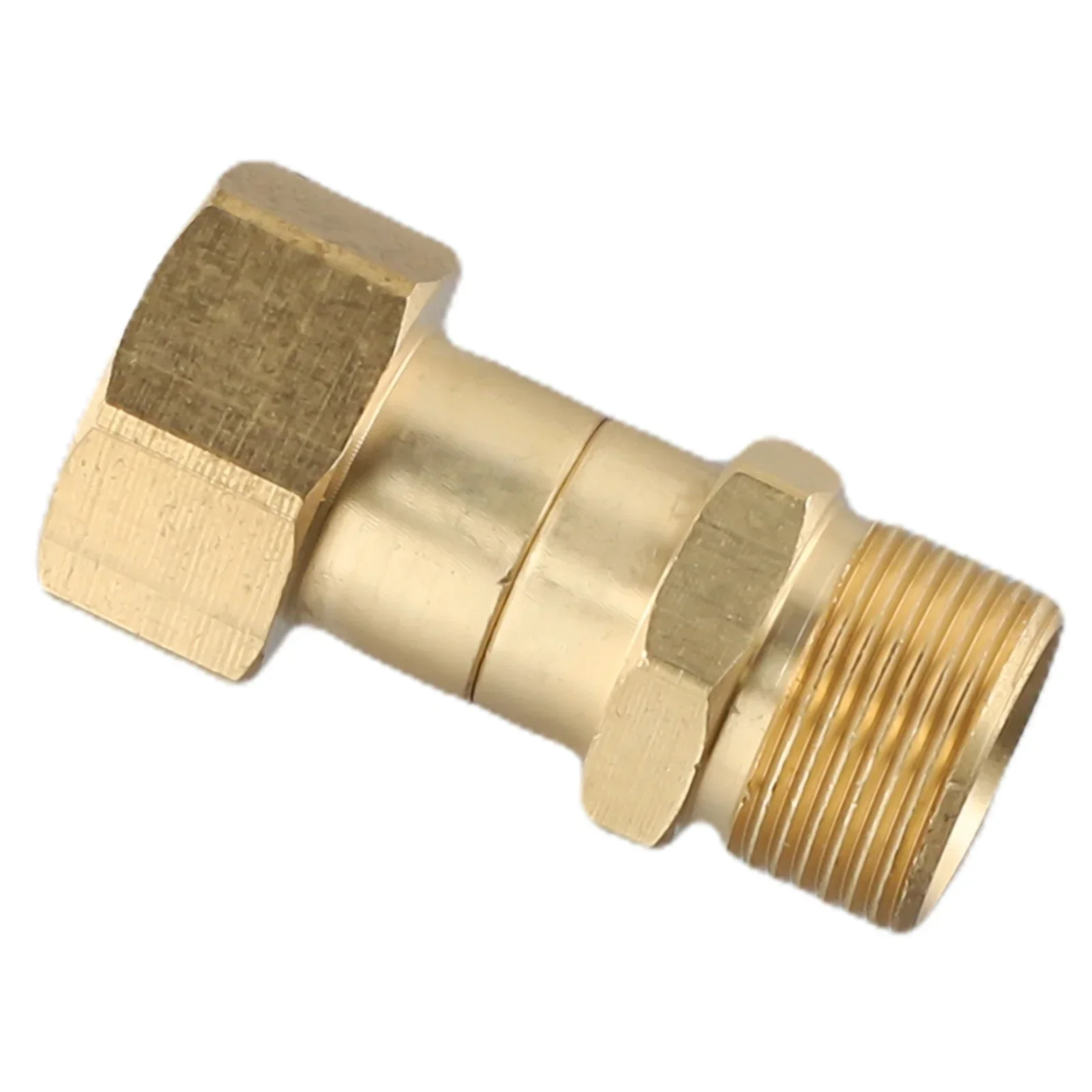 Part Swivel Joint Pressure Washer Rotation Tool Brass 14mm Thread 360 degree Attachment Hose Fitting Kink Free