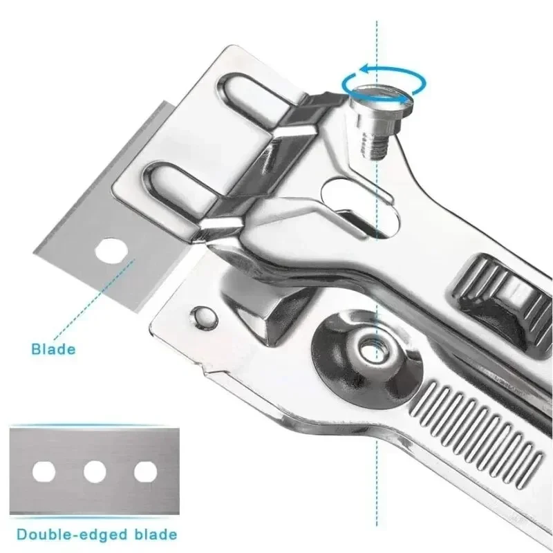 Convenient & Easy to use 1pc Scraper Cleaner With 5pcs Spare Blades Durable Glass Ceramic Hob Remover Oven Cooker Cleaning Tool