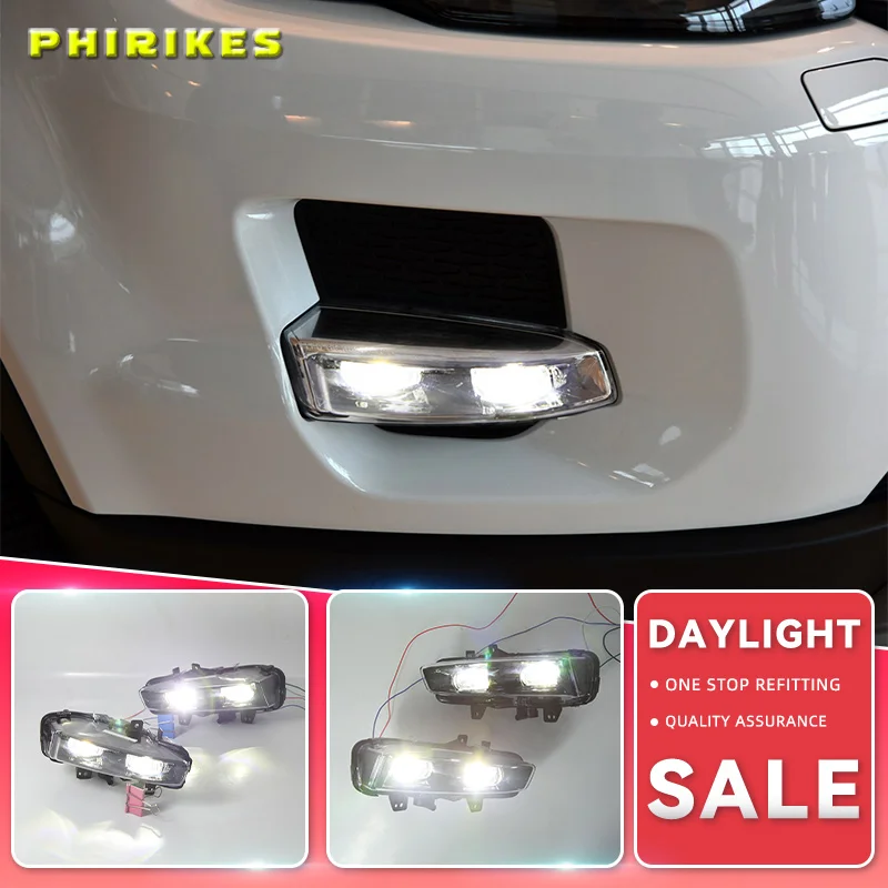 

LED DRL fog light for Land Rover for Range Rover Evoque 2011-2015 fog lights cover Grill covers frame Daytime Running Light