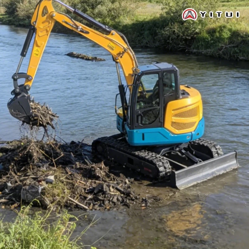 

High-Efficiency Mini Excavator Kubota Engine Small Digger Euro 5 Customized Compact Excavator for Indoor&Outdoor Construction