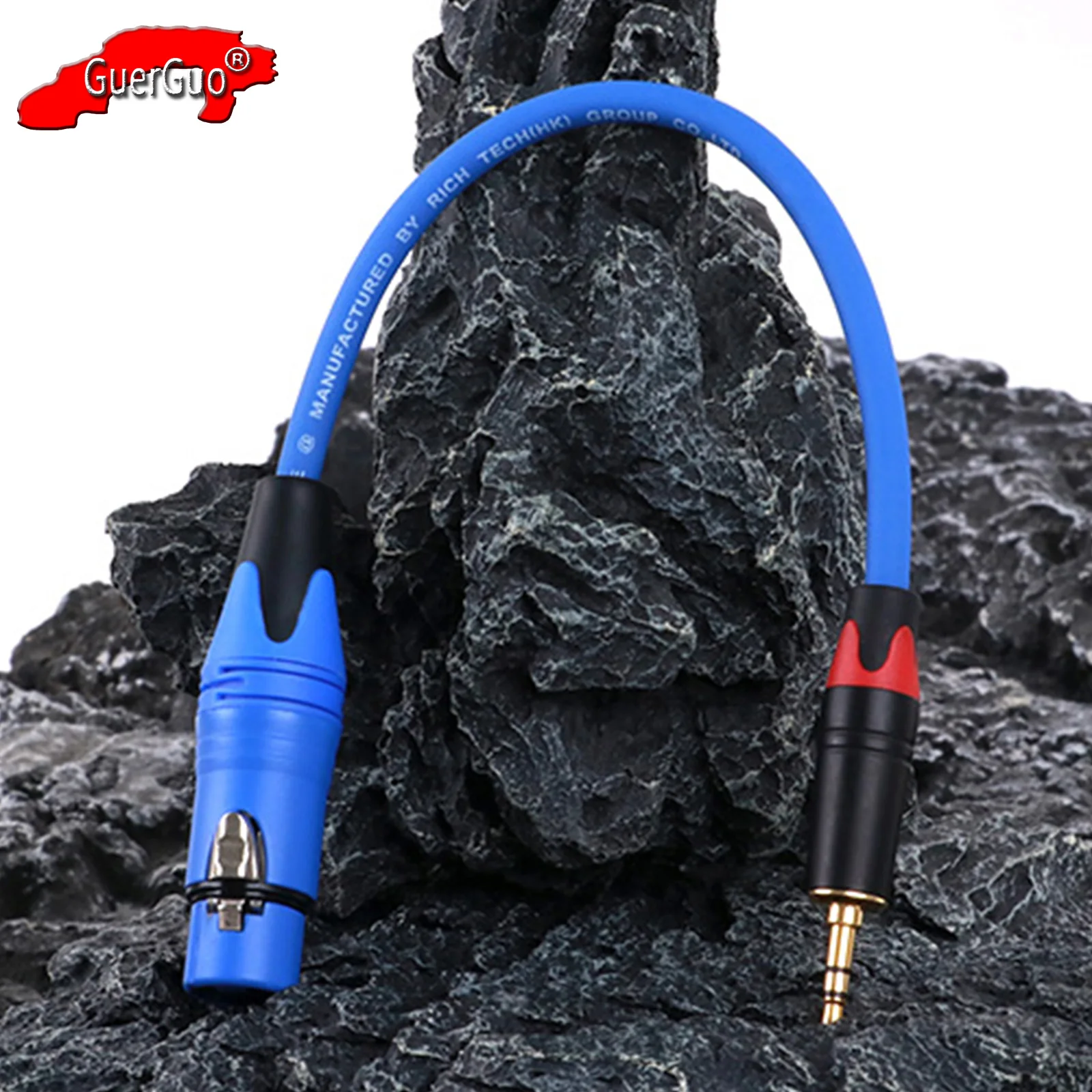 

XLR to 3.5mm Microphone Cable,3Pin XLR Female to AUX 1/8 inch TRS Stereo Male Jack Audio Extension Cord Adapter for DSLR Camera