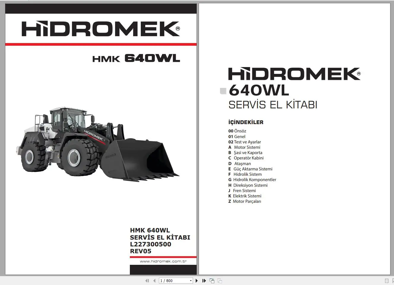 Hidromek Machinery Updated 2022 PDF Service Manual DVD