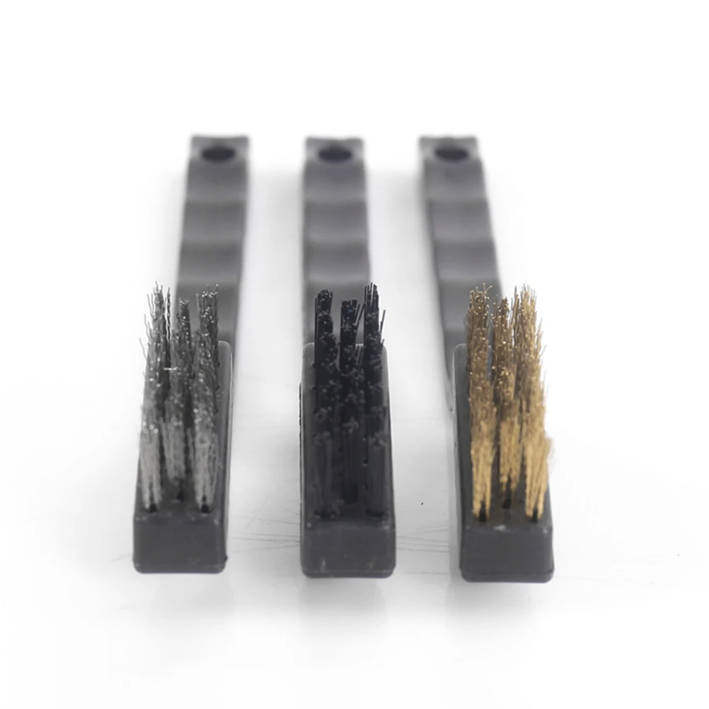 

12pcs Cleaning Brushes Wire Brush Set Copper Stainless Steel 7 Inch Mini Rust Groove Seam Crevice Tool Industrial