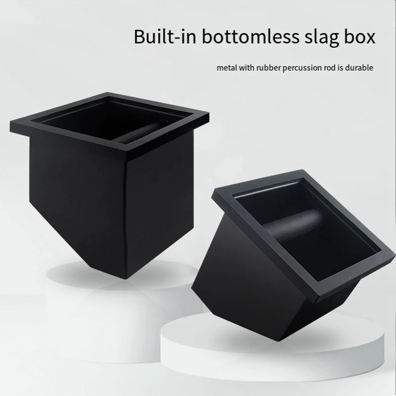 Коробка для стука для кофейных отходов, барная коробка для кофе, встроенная коробка для стука с наклоненным горлышком