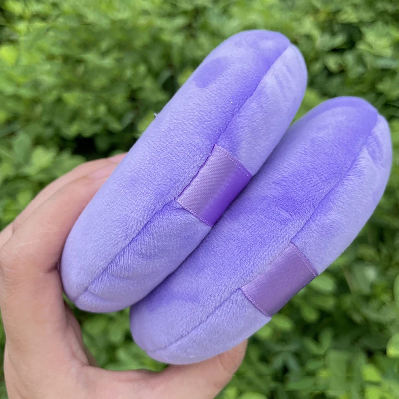 2 Stuks Extra Grote Maat Droge Poederdonsjes 130/150 Mm Zachte Ronde Make-Up Spons Cosmetische Foundation Bladerdeeg vrouw Beauty Make Up Tool