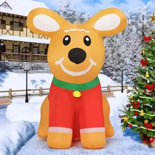 5FT Inflatable Movie Character Dog Inflatable Animal Cartoon for Christmas