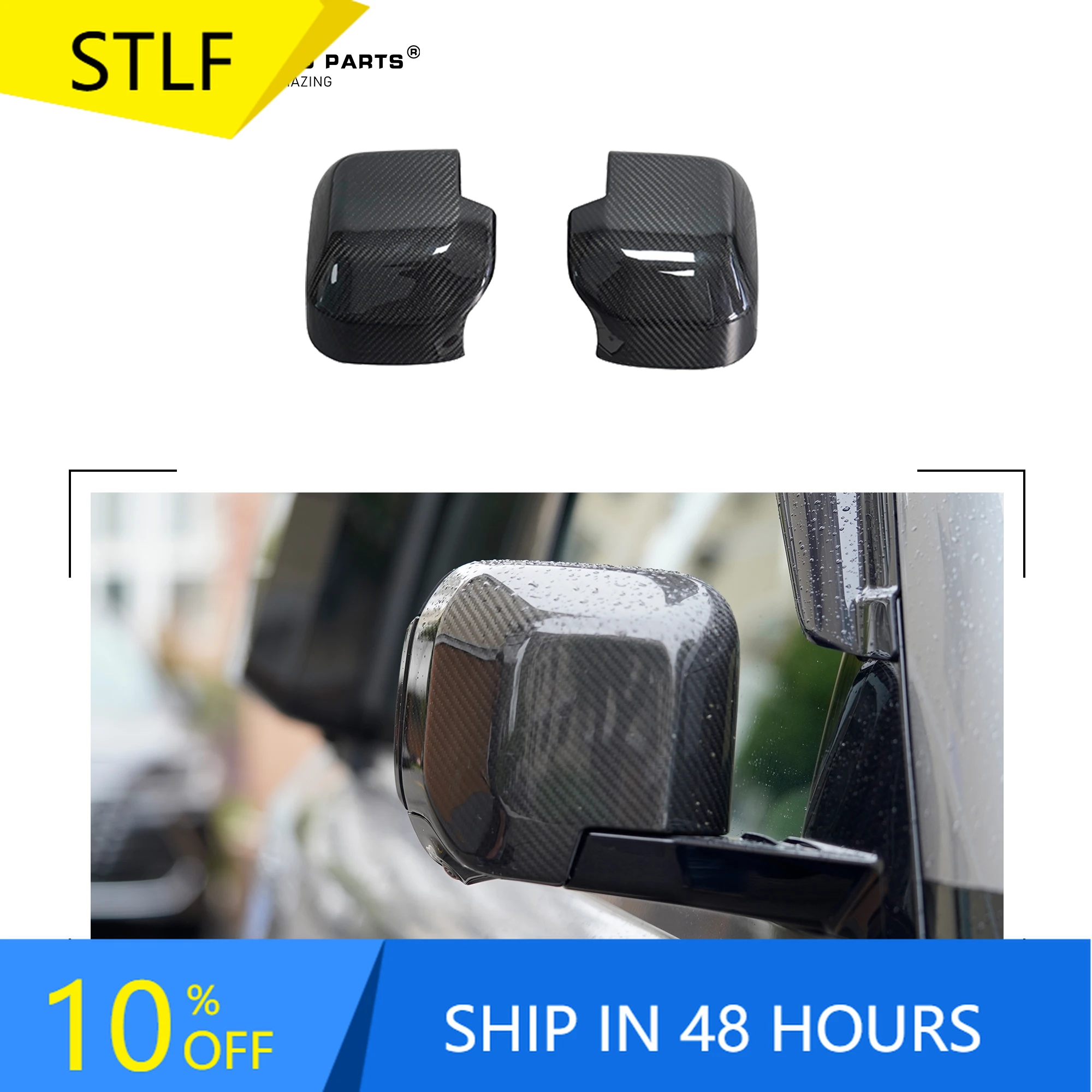 

Car Exterior Accessories Body Kit Carbon Fiber Side Mirror Cover Cars Protector Kit for New Defender 90 110