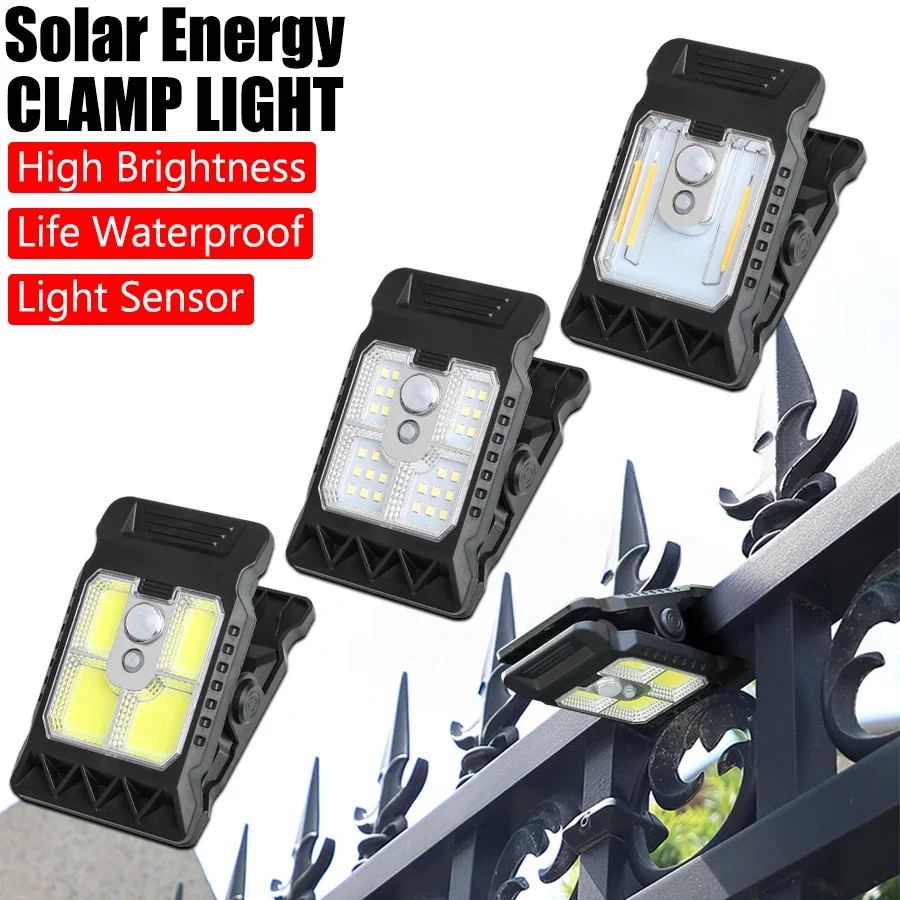 Nice LED Solar Lights Outdoor Clip-on Motion Sensor Lights 3 Modes IP65 Waterproof Security Lamp For Fence,Deck,Wall,Garage,Pati