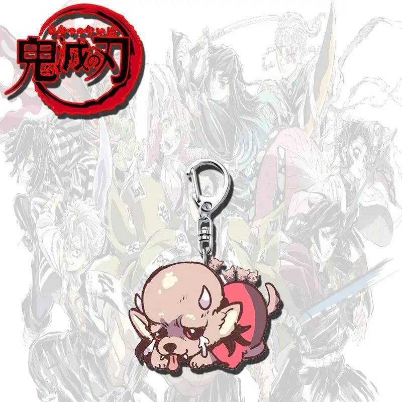 Portachiavi in acrilico cartone animato anime Hantengu Gyokko Douma Zaino Borsa Ciondolo Accessori decorativi Portachiavi in acrilico regalo