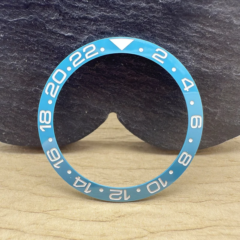 38mm X 30.6mm Turquoise Ice Blue Ceramic Watch Bezel Insert Mods Fit 40mm Automatic GMT SUB SKX007 Repair Accessories Case Ring